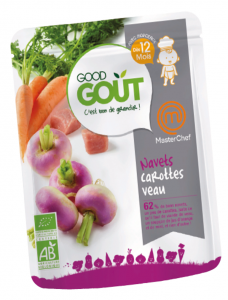 Recette Pour Bebe De Veau Et Navets Confits Carotte Et Sauce Au Miel Par Masterchef Et Good Gout Cubes Petits Pois