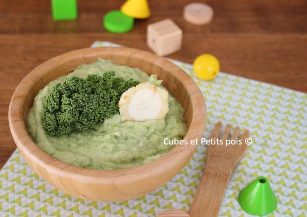 Puree De Panais Au Chou Kale Pour Bebe Cubes Petits Pois